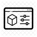 Slider Configuration 3 D Modelling Icon