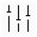 Sliders Vertical Sliders Control Icon