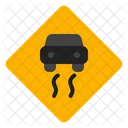 Slippery road  Icon