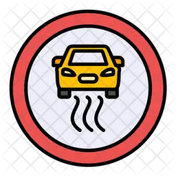 Slippery Road  Icon