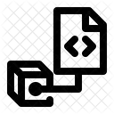 Smart Contract Programming Code Icon