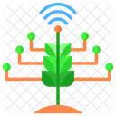 Smart Farming Plant Integration Icon