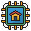 Smart Home Chip Smart Chip Ai Chip Icon