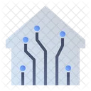 Smarthome Zukunftstechnologie Smart Room Symbol