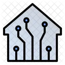 Smarthome Zukunftstechnologie Smart Room Symbol