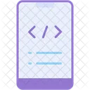 Smartphone Coding Icono