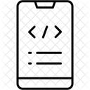 Smartphone Coding Web Server Icono