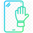 Smartphone Raise Hands  Symbol