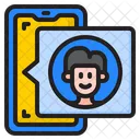 Smartphone User User Man Icon