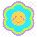 Flower Smiley Icon