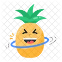 Smiling Pineapple Cute Pineapple Cute Ananas Icon