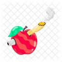 Smoking Apple  Icon