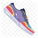 Flat Style Icon Of A Colourful Shoe アイコン