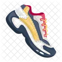 Flat Style Icon Of A Colourful Shoe アイコン