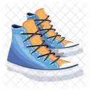 Flat Style Icon Of A Colourful Shoe アイコン