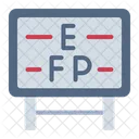 Snellen Diagramm Auge Symbol