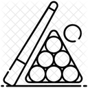 당구 게임 큐 스포츠 당구 아이콘