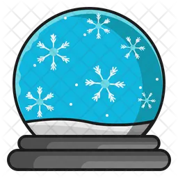 Snowflakes crystal ball  Icon