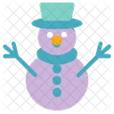 Snowman Christmas Winter Icon