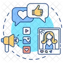 Social Media Communication Icon