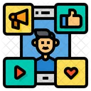 Social Media Relationship Social Media Relationship Icon