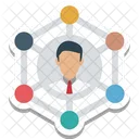 Social Network Affiliate Marketing Connected User Icon