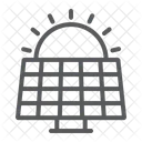 태양광 패널 녹색 아이콘