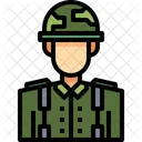 Soldado Oficial Del Ejercito Guerrero Icono