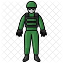 Soldier Filled Line Icon