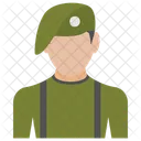 Soldier Fighter Army Person Icon