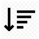 List Sort Top Down Icon