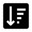 List Sort Top Down Icon