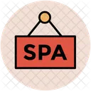 Spa Enseigne Suspendu Icône