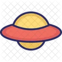 Aircraft Alien Spaceship Flying Saucer Icon