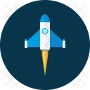 Rocket Spaceship Launch Icon