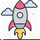 Spaceship Rocket Spacecraft Icon