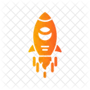 Spaceship Astronomy Robot Icon