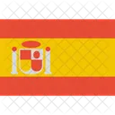 Spanien Flagge Welt Symbol