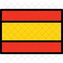 Spanien Flagge Land Symbol