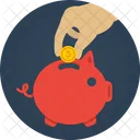 Schweinchen Bank Finanzen Symbol