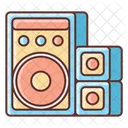 Speakers System Loudspeakers Loudspeakers Pole Icon