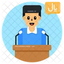 Talker Speech Oration Icon