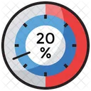 Speed Percentage Speed Measurement Speed Gauge Icon