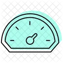 Speedometer Color Shadow Thinline Icon Icon