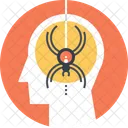 Spider Fobia Mind Icon