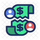 Split Bill Invoice Icon