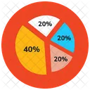 Split Chart Exploded Chart Exploded Graph Icône