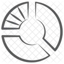 Doughnut Chart Pie Chart Graphical Presentation Icon
