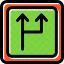 Split Road Board  Icon