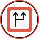 Split Road Board  Icon